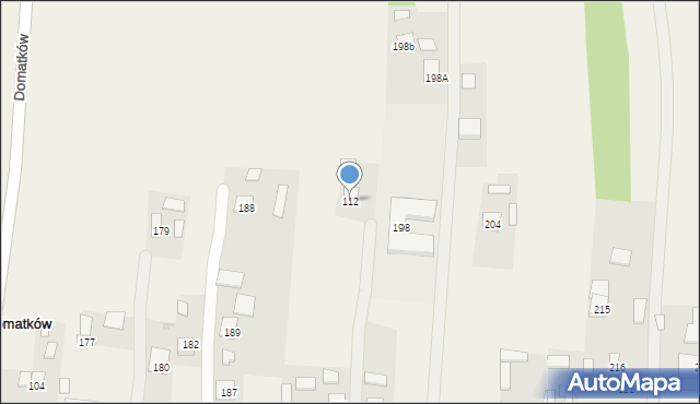 Domatków, Domatków, 112, mapa Domatków