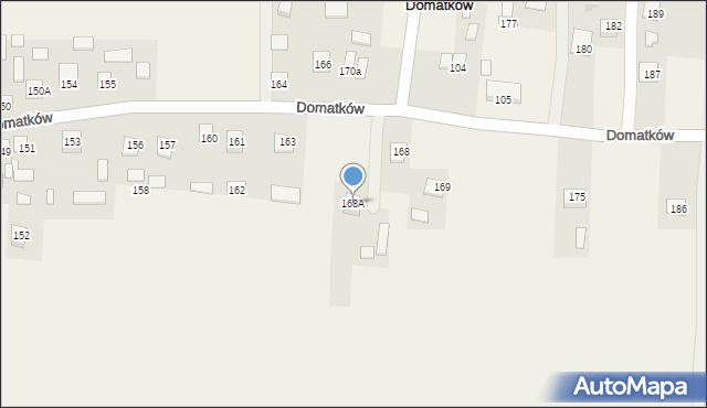 Domatków, Domatków, 168A, mapa Domatków