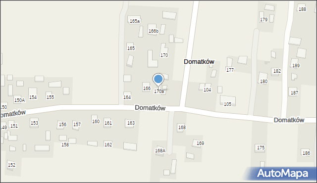 Domatków, Domatków, 170a, mapa Domatków