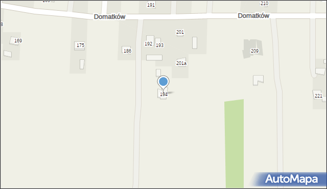 Domatków, Domatków, 194, mapa Domatków