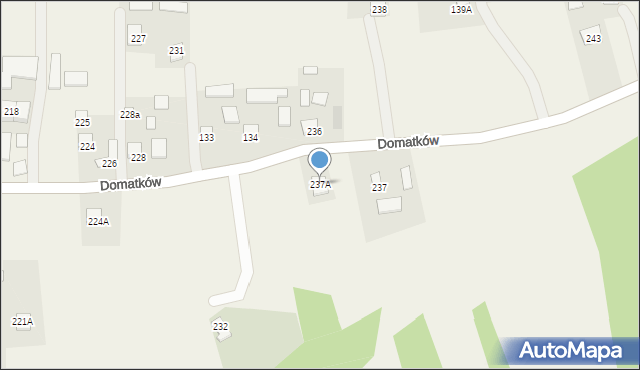 Domatków, Domatków, 237A, mapa Domatków