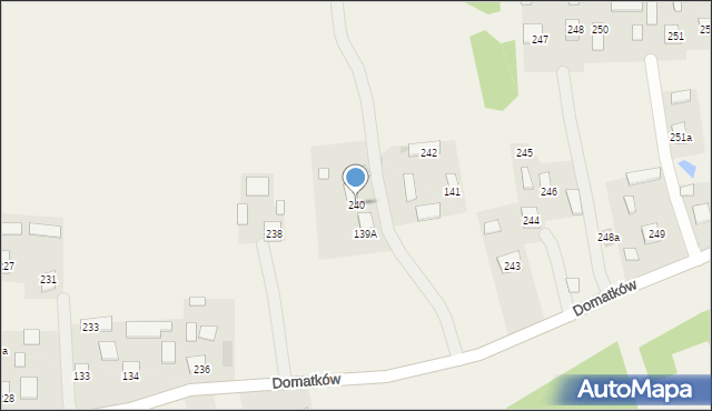 Domatków, Domatków, 240, mapa Domatków
