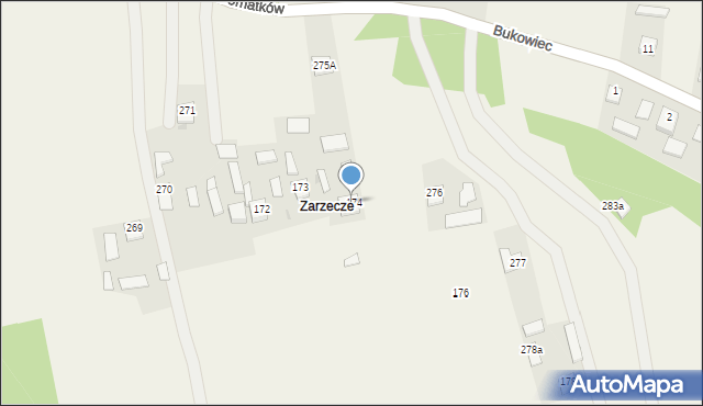 Domatków, Domatków, 275, mapa Domatków