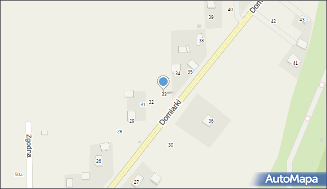 Domiarki, Domiarki, 33, mapa Domiarki