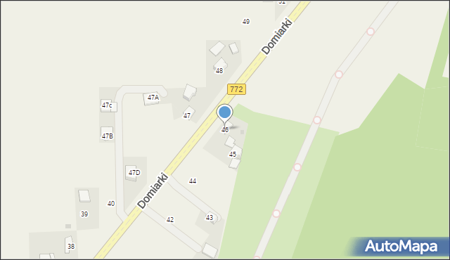 Domiarki, Domiarki, 46, mapa Domiarki