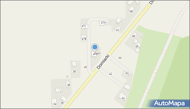 Domiarki, Domiarki, 47D, mapa Domiarki