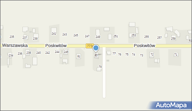 Domiarki, Domiarki, 80, mapa Domiarki