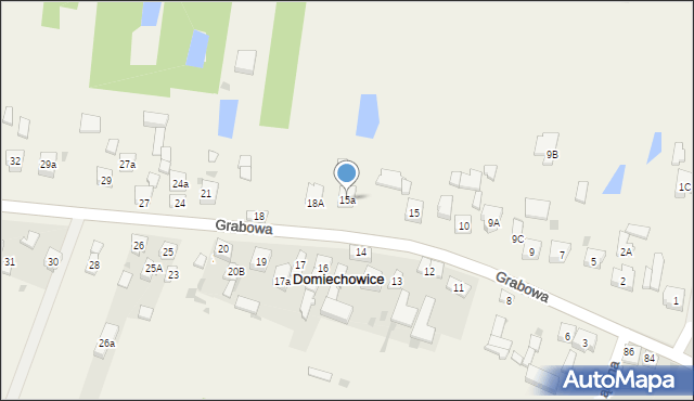 Domiechowice, Domiechowice, 15a, mapa Domiechowice