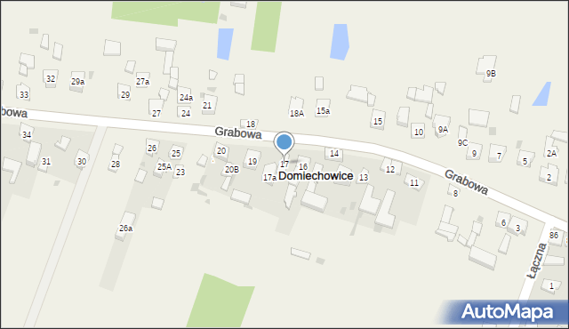 Domiechowice, Domiechowice, 17, mapa Domiechowice