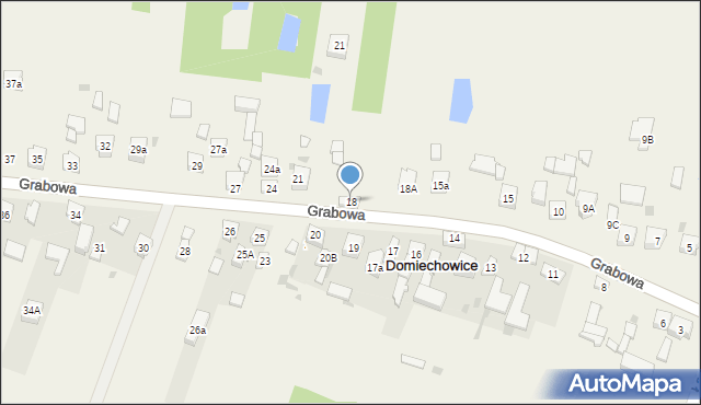 Domiechowice, Domiechowice, 18, mapa Domiechowice