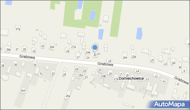 Domiechowice, Domiechowice, 21, mapa Domiechowice