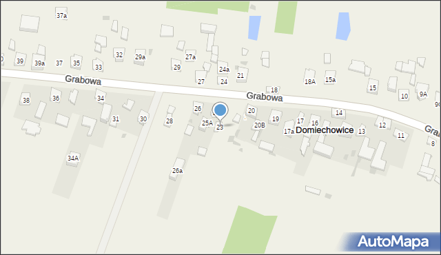 Domiechowice, Domiechowice, 23, mapa Domiechowice