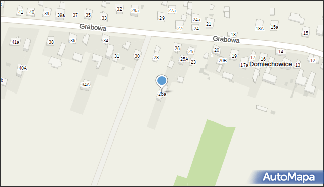 Domiechowice, Domiechowice, 26a, mapa Domiechowice