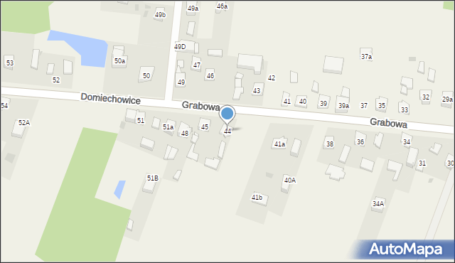 Domiechowice, Domiechowice, 44, mapa Domiechowice