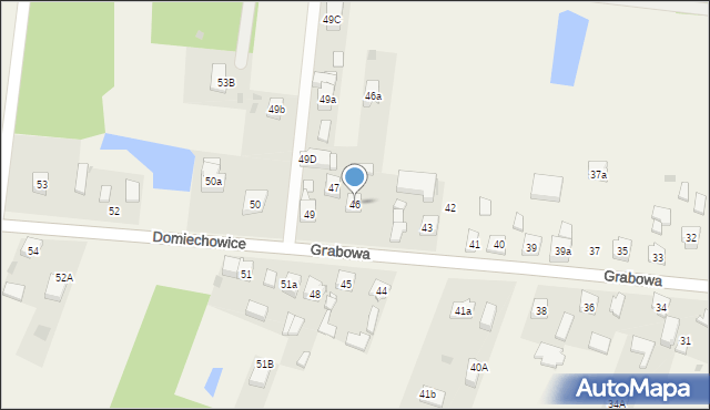 Domiechowice, Domiechowice, 46, mapa Domiechowice