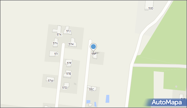 Domiechowice, Domiechowice, 55F, mapa Domiechowice