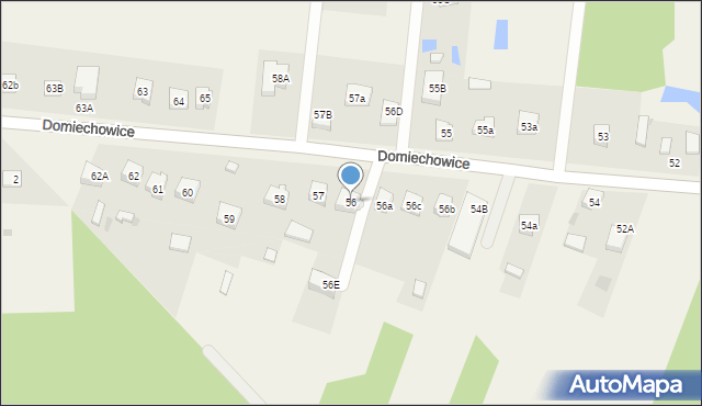 Domiechowice, Domiechowice, 56, mapa Domiechowice