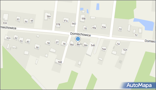 Domiechowice, Domiechowice, 56c, mapa Domiechowice
