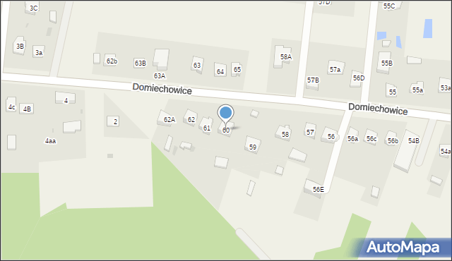 Domiechowice, Domiechowice, 60, mapa Domiechowice