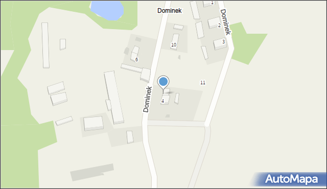 Dominek, Dominek, 4a, mapa Dominek