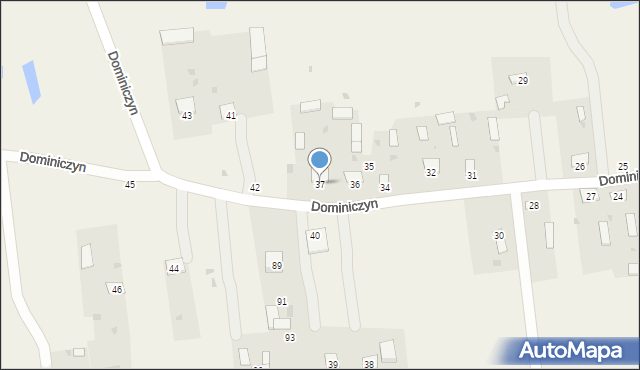 Dominiczyn, Dominiczyn, 37, mapa Dominiczyn