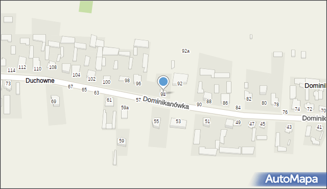 Dominikanówka, Dominikanówka, 94, mapa Dominikanówka