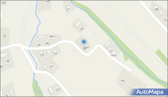 Dominikowice, Dominikowice, 128, mapa Dominikowice