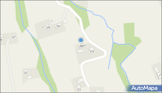 Dominikowice, Dominikowice, 205, mapa Dominikowice