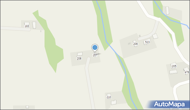 Dominikowice, Dominikowice, 207, mapa Dominikowice