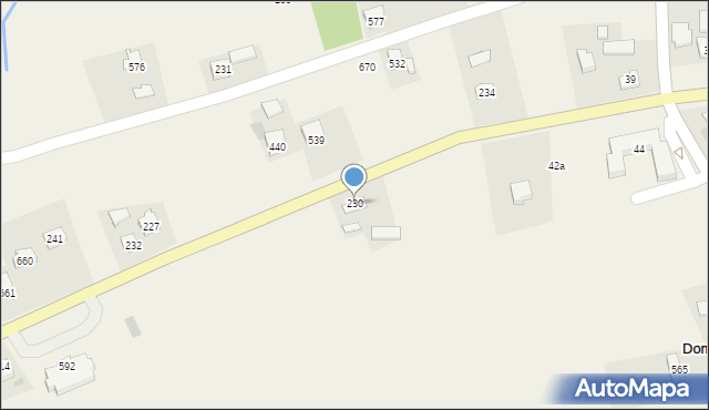 Dominikowice, Dominikowice, 230, mapa Dominikowice