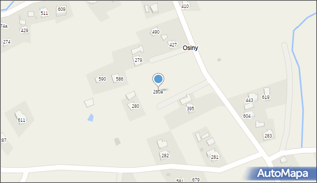 Dominikowice, Dominikowice, 280a, mapa Dominikowice