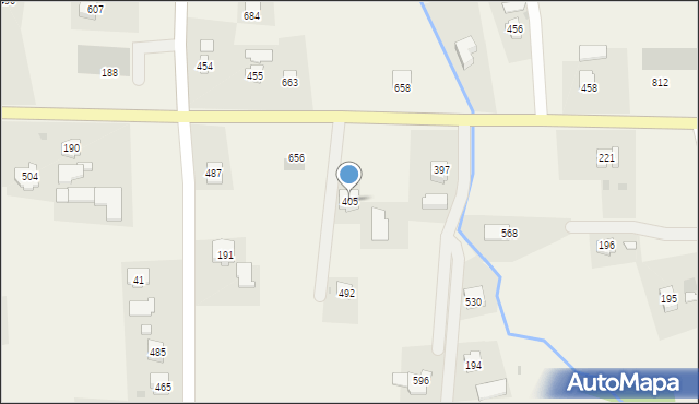 Dominikowice, Dominikowice, 405, mapa Dominikowice
