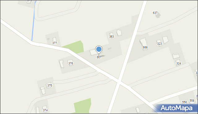 Dominikowice, Dominikowice, 607, mapa Dominikowice