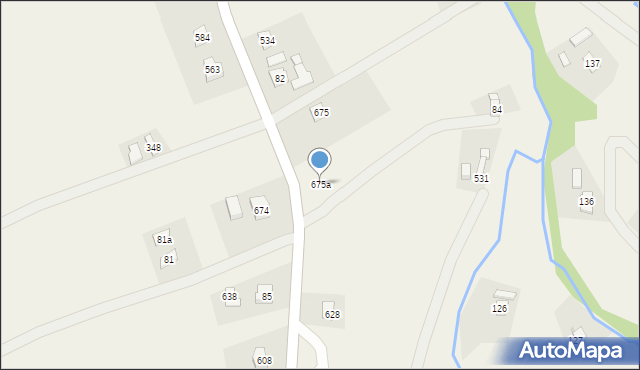 Dominikowice, Dominikowice, 675a, mapa Dominikowice