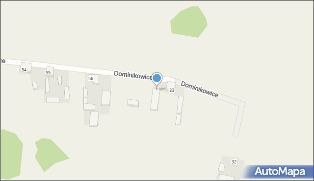 Dominikowice, Dominikowice, 57, mapa Dominikowice