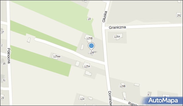 Dominów, Dominów, 125, mapa Dominów