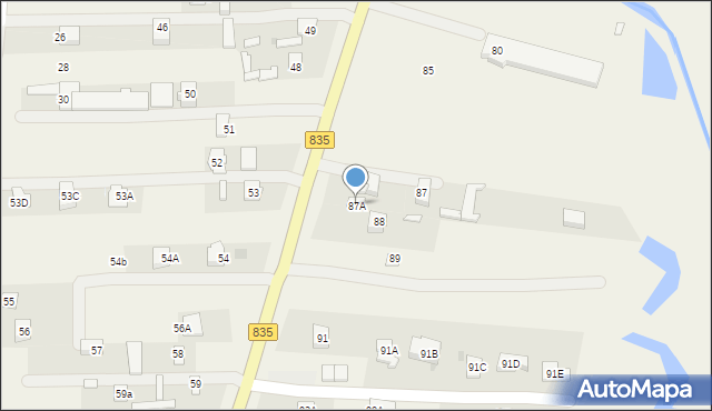 Dominów, Dominów, 87A, mapa Dominów