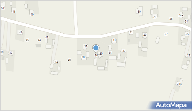 Dominów, Dominów, 36, mapa Dominów