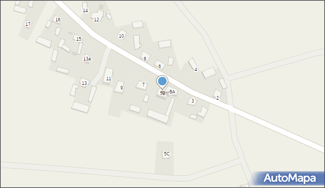Dominów, Dominów, 5B, mapa Dominów