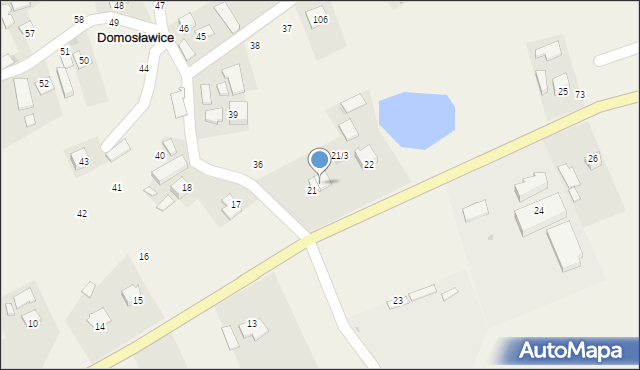 Domosławice, Domosławice, 21/2, mapa Domosławice