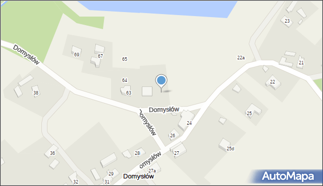 Domysłów, Domysłów, 22f, mapa Domysłów