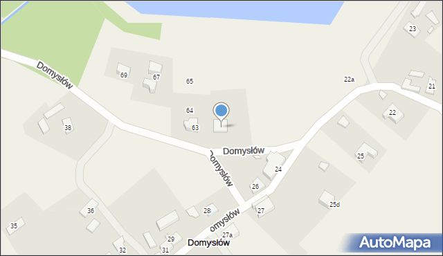 Domysłów, Domysłów, 22g, mapa Domysłów