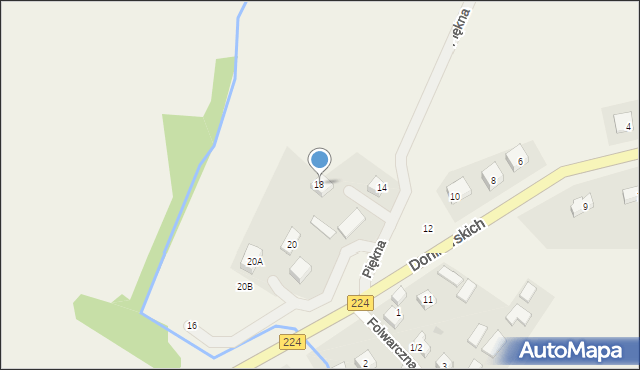 Donimierz, Donimirskich, 18, mapa Donimierz