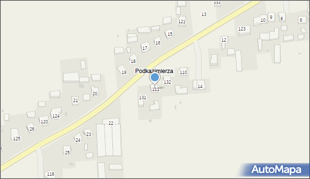 Donosy, Donosy, 111, mapa Donosy