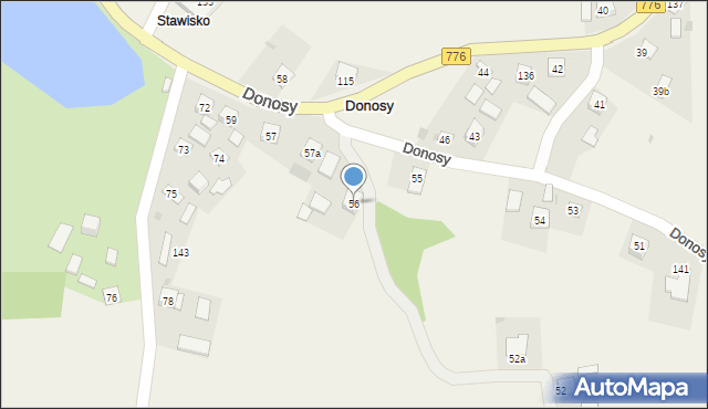 Donosy, Donosy, 56, mapa Donosy