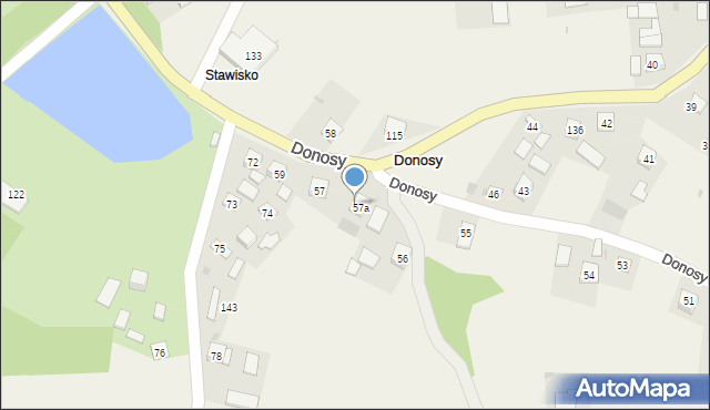 Donosy, Donosy, 60, mapa Donosy