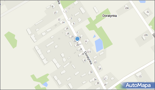 Doratynka, Doratynka, 24, mapa Doratynka