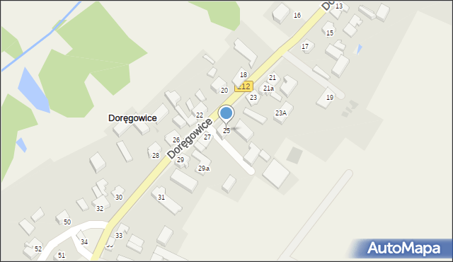 Doręgowice, Doręgowice, 25, mapa Doręgowice