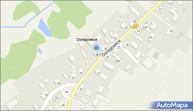 Doręgowice, Doręgowice, 28, mapa Doręgowice