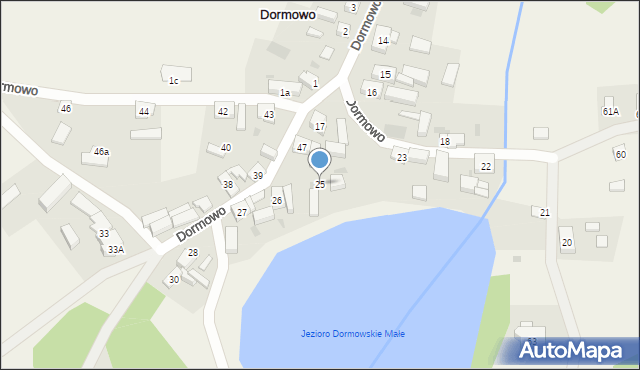 Dormowo, Dormowo, 25, mapa Dormowo